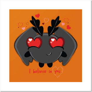 Mothman Valentine Posters and Art